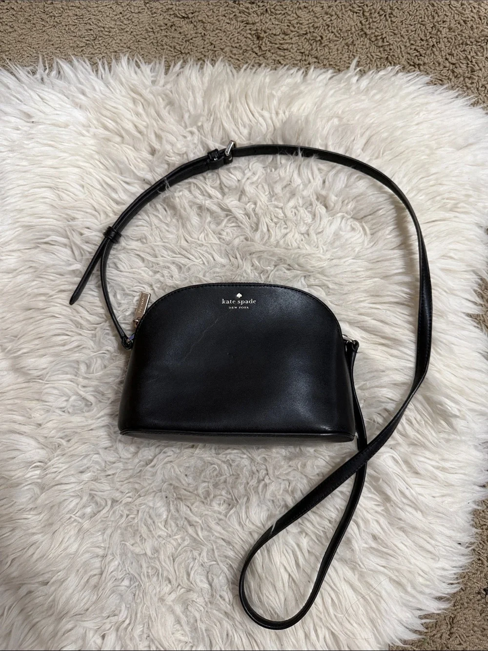 Kate Spade Kali‎ Small Dome Crossbody Leather Black